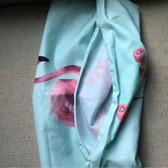 Flamingo on Skateboard Pillow Case - Picture 6 of 6
